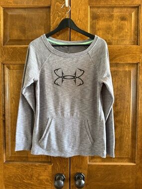 Heather Gray Long Sleeve Pullover Sweatshirt - Women's Size Medium